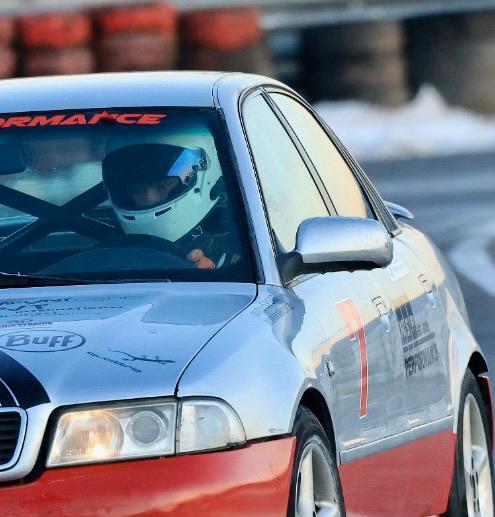 Max Marzy im Rennwagen